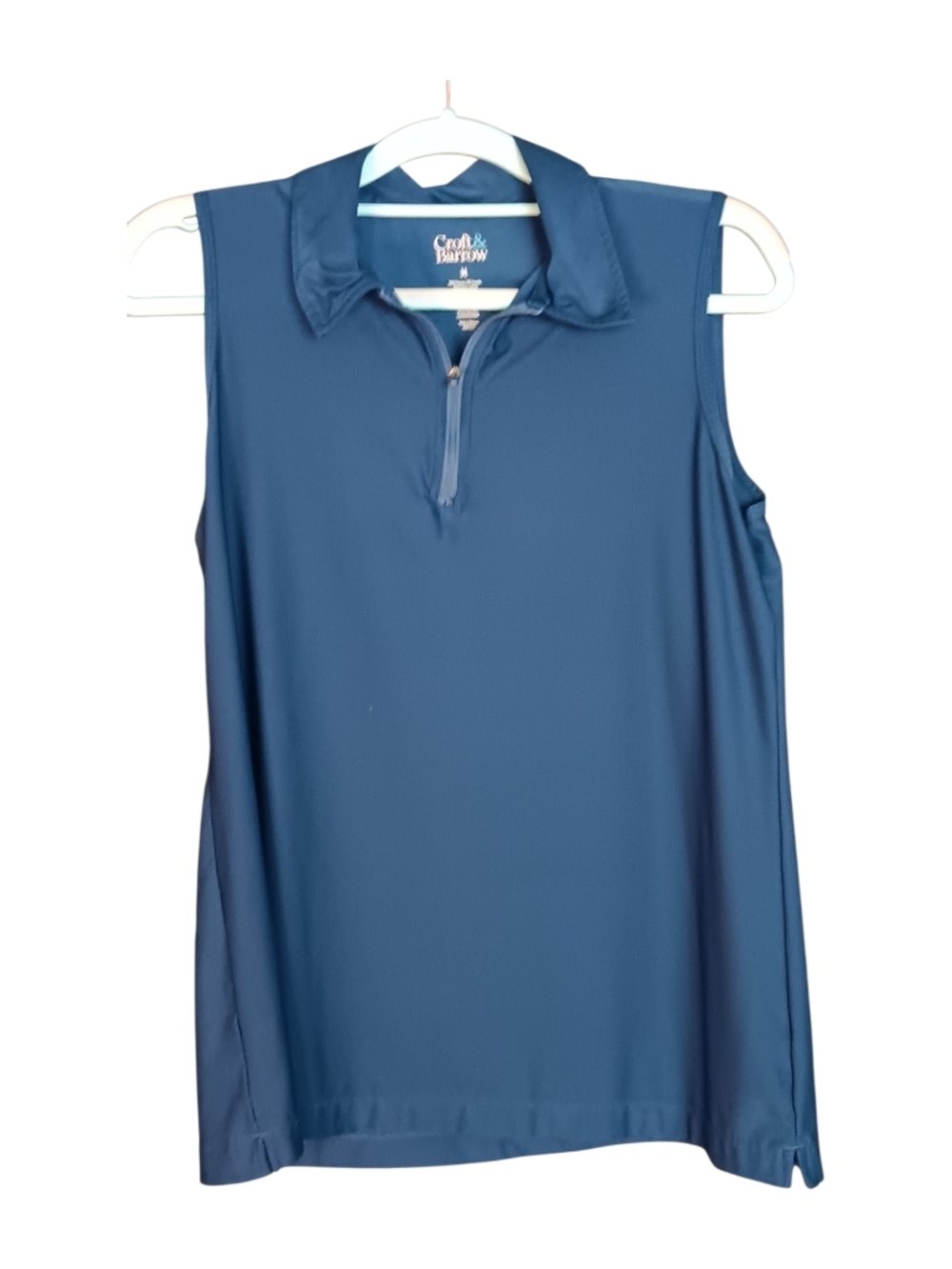 Croft & Barrow Women's Sleeveless Polo Tank - Blue ♡